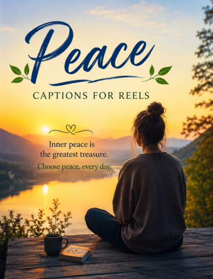 Peace Captions For Reels