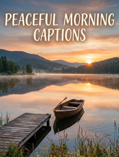 Peaceful Morning Captions