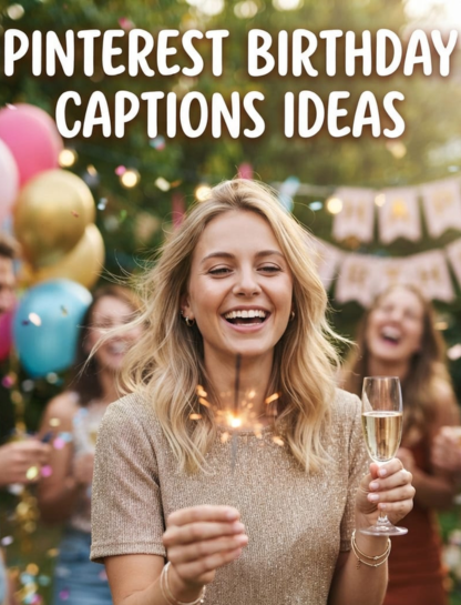 Pinterest Birthday Caption Ideas