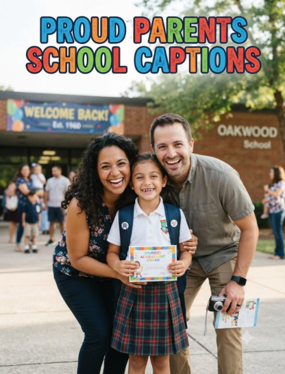 Proud Parent School Captions