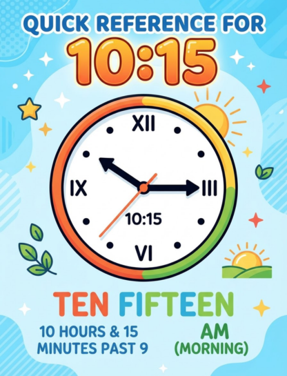 Quick Reference for 10:15