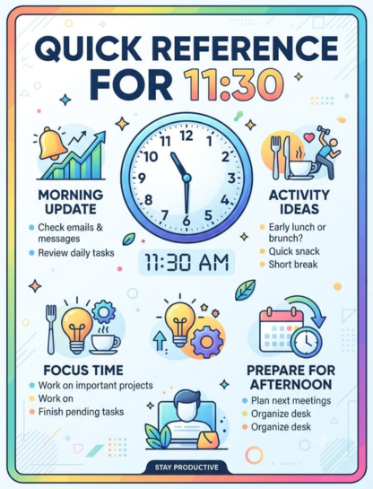 Quick Reference for 11:30