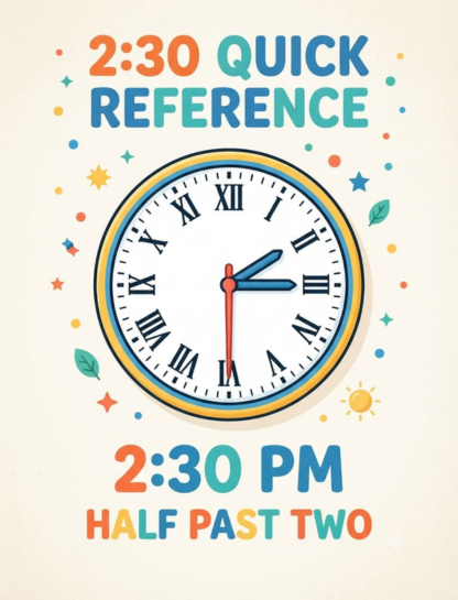 Quick Reference for 2:30