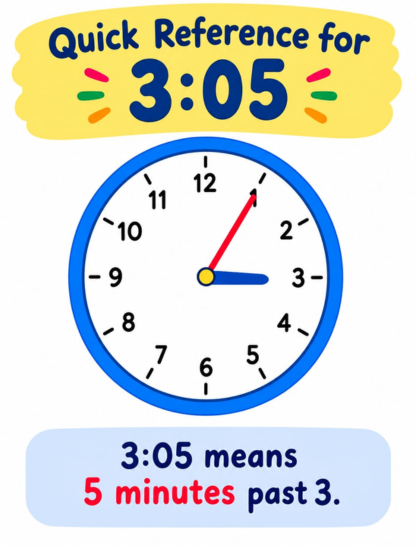 Quick Reference for 3:05