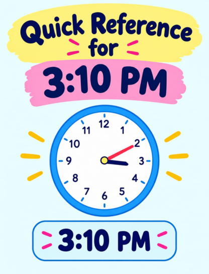 Quick Reference for 3:10