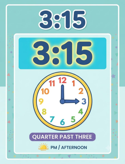 Quick Reference for 3:15