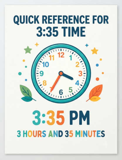 Quick Reference for 3:35