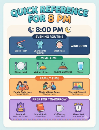 Quick Reference for 8 PM