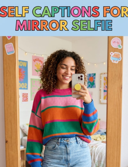 Self Captions for Mirror Selfies 🪞