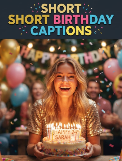Short Birthday Captions
