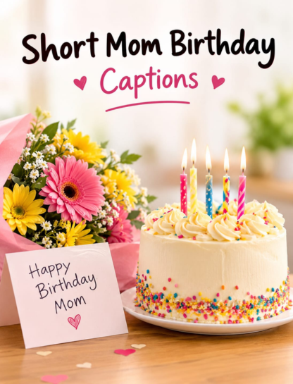Short Mom Birthday Captions