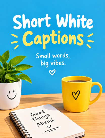 Short White Captions