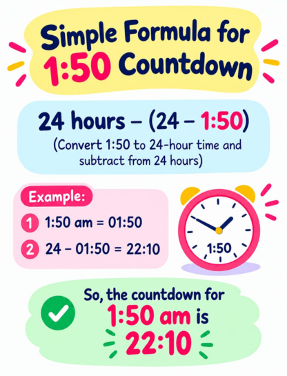 Simple Formula for a 1:50 Countdown
