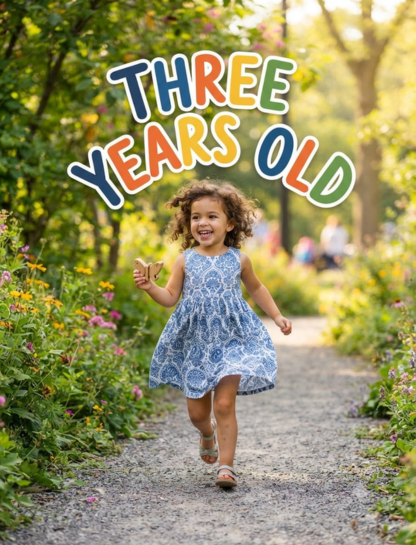 Three Years Old Captions