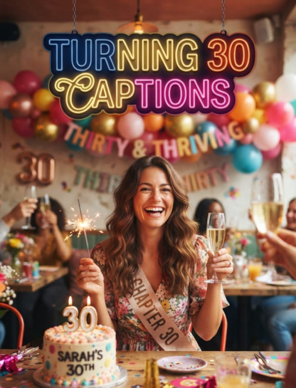 Turning 30 Captions
