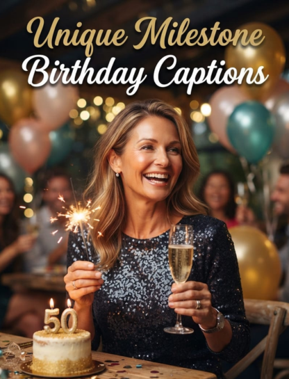 Unique Milestone Birthday Captions