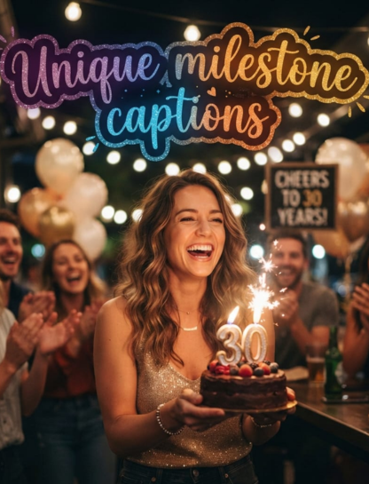 Unique Milestone Captions