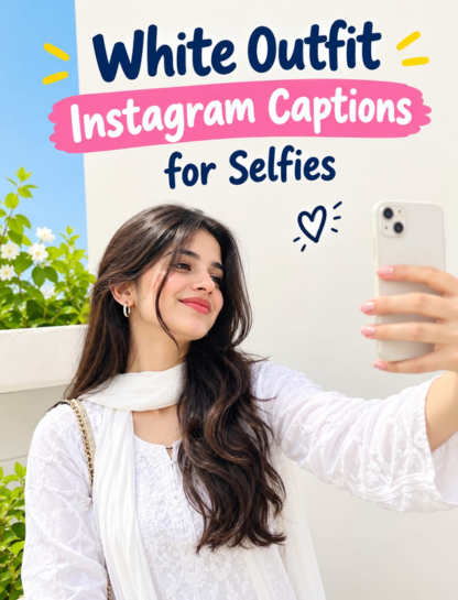 White Outfit Instagram Captions for Selfies 🤍✨