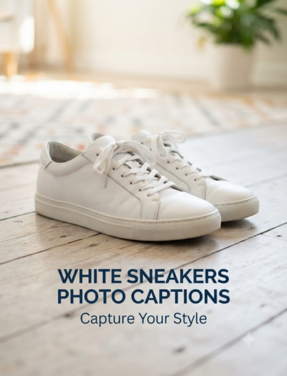 White Sneakers Photo Captions