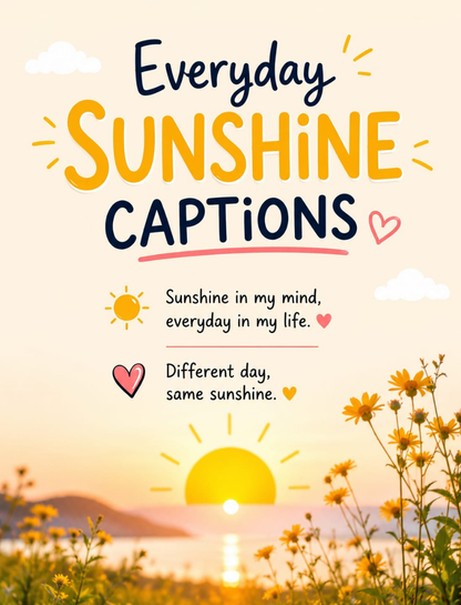 ☀️ Everyday Sunshine Captions