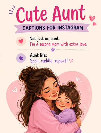 ✨ Cute Aunt Captions for Instagram
