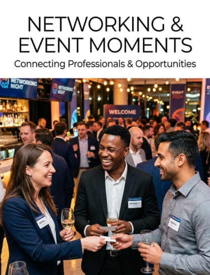 🌍 Networking & Event Work Captions