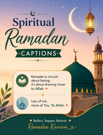 🌙 Spiritual Ramadan Captions
