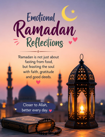 🌧️ Emotional Ramadan Reflection Captions