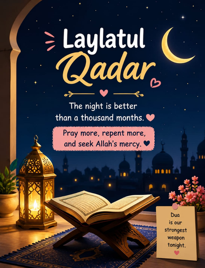 🌴 Laylatul Qadr Captions