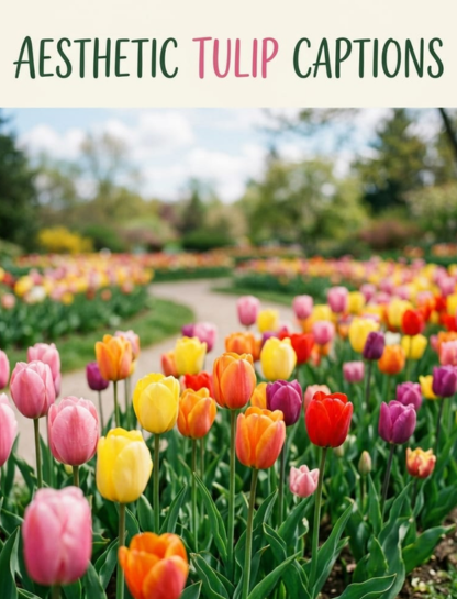 🌷 Aesthetic Tulip Instagram Quotes