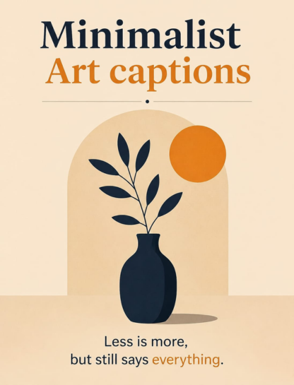🎨 Minimalist Art Captions