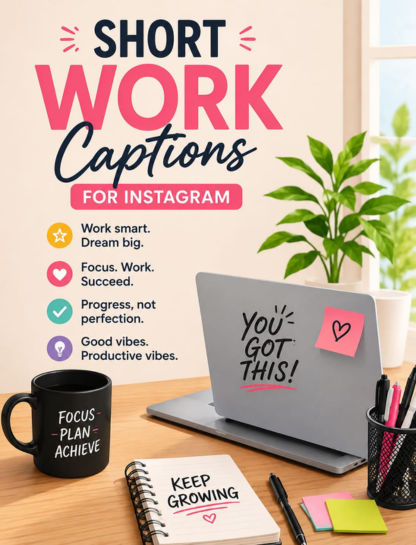 💼 Short Work Captions for Instagram