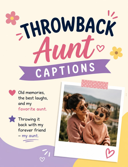 🕰️ Throwback Aunt Captions