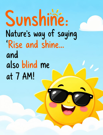 😂 Funny Sunshine Captions