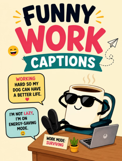 😂 Funny Work Captions