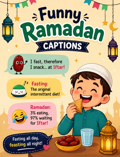 😄 Funny Ramadan Captions