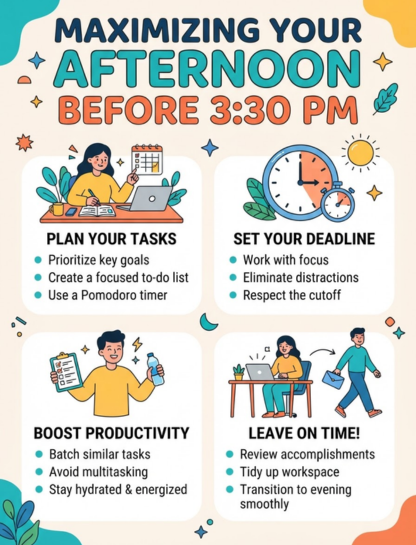 Making the Most of the Time Before 3:30 PM