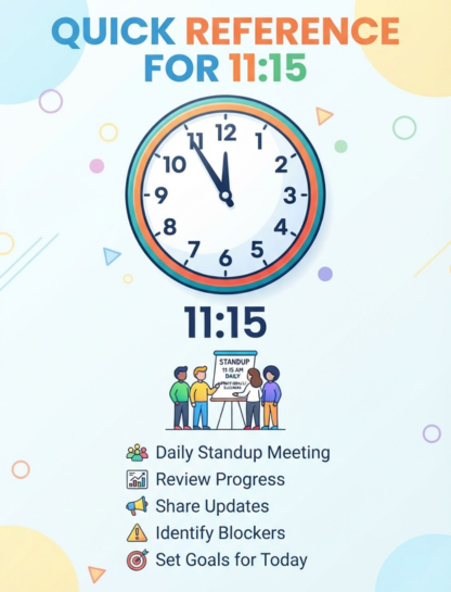 Quick Reference for 11:15
