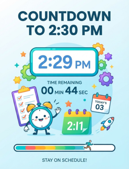 Using a Live Countdown for Better Planning