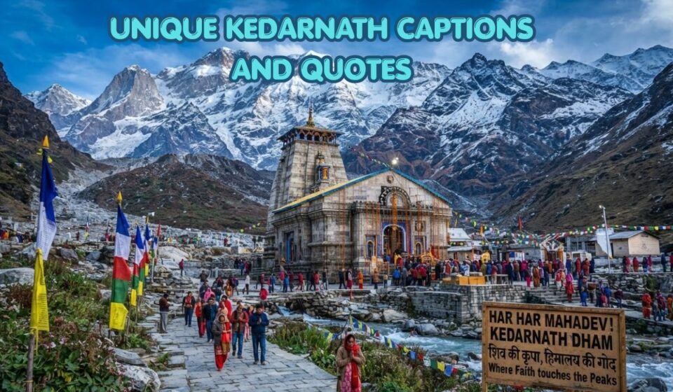 250+ Unique Kedarnath Captions and Quotes: Devotional, Spiritual & Instagram Captions (2026)