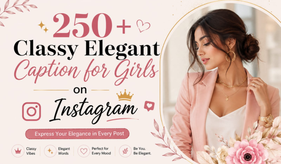 250+ Classy & Elegant Captions for Girls on Instagram 💫 Stylish Vibes (2026)