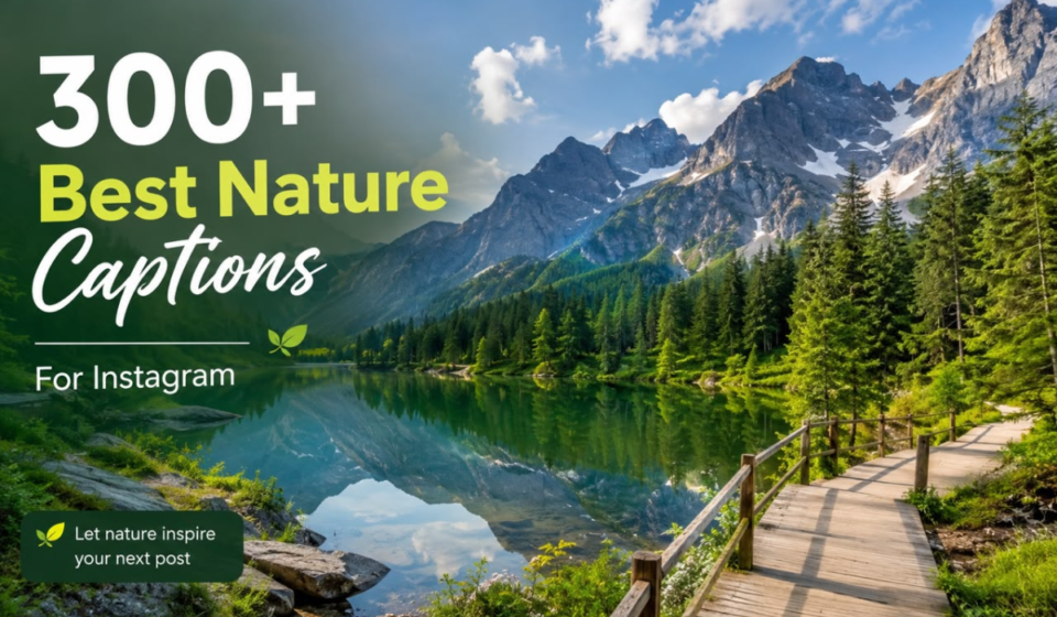 300+ Best Nature Captions for Instagram 🍃 | Funny, Peaceful & Aesthetic Ideas