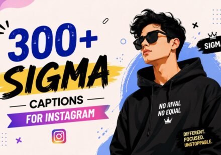 300+ Sigma Captions for Instagram: Precision, Power & Perfection Vibes (2026)
