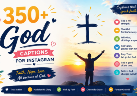 350+ God Captions for Instagram 🙏 Faith, Gratitude & Aesthetic
