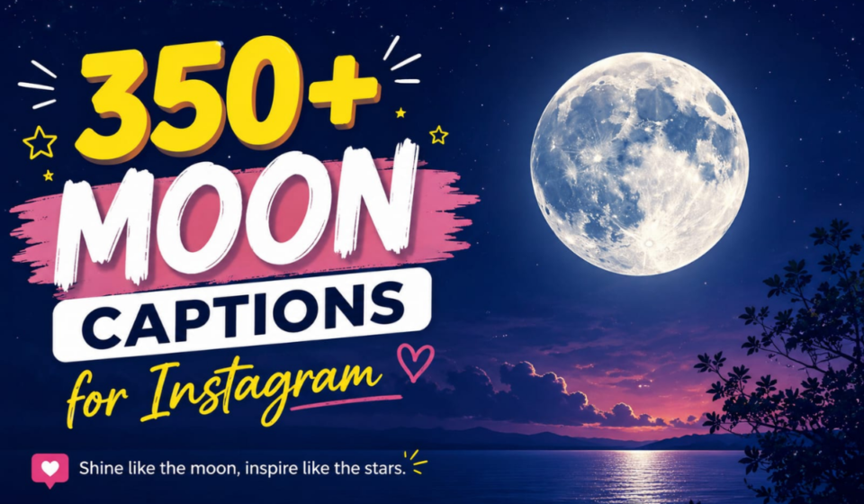 350+ Moon Captions for Instagram 🌙 Cute, Aesthetic & Perfect for Selfies 2026