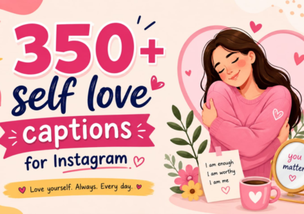 350+ Self-Love Captions for Instagram 💖 Cute, Funny & Aesthetic Ideas (2026)