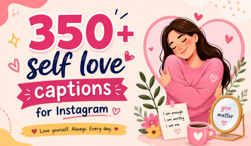 350+ Self-Love Captions for Instagram 💖 Cute, Funny & Aesthetic Ideas (2026)