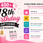 400+ 18th Birthday Captions for Instagram 🎂 | Unique, Fun & Trendy Ideas (2026)