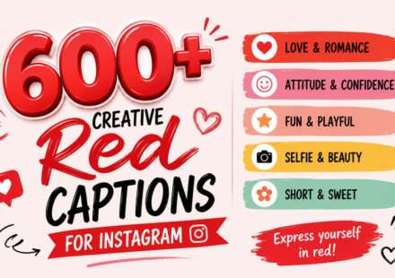 600+ Creative Red Captions for Instagram for Perfect Moments (2026)