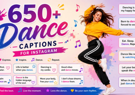 650+ Dance Captions for Instagram: Cute, Aesthetic, Funny & Stylish Ideas